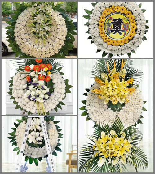 福建福州长乐市梅花镇梅西村花圈速递